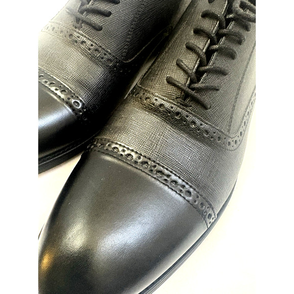 Express Oxford Black Men Dress Wedding Business Work Shoe Sz 12 RN55285 main image 5